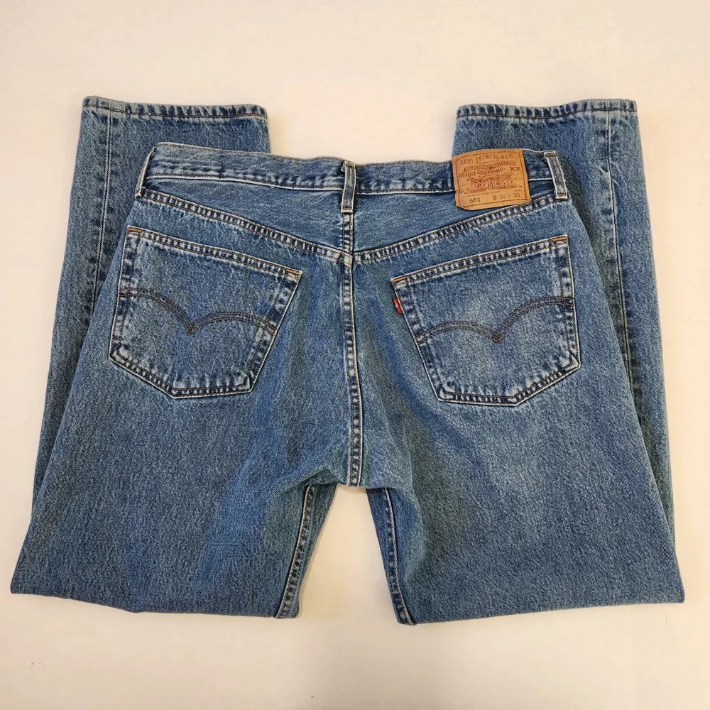 Vintage Y2K‎ Levis 501XX Mens Jeans 36x29.5 Original Fit Button Fly Denim 2001